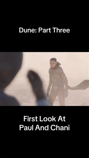 First look at Paul and Chani in #DunePartThree - in theaters on December 18. #zendaya #timotheechalamet #movie #dune