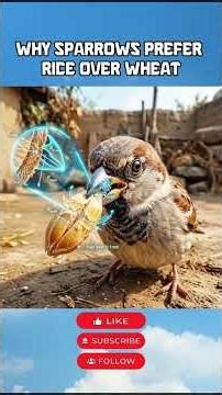 Why Do Birds Eat Rice First Instead of Wheat 🌾 #viral #science #animals #shorts#birds