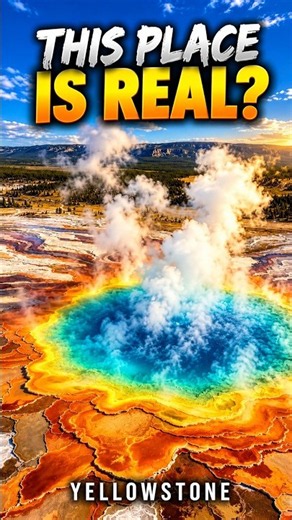 🔥 The Rainbow Hot Spring That Looks Like Another Planet 🌈 | Yellowstone
