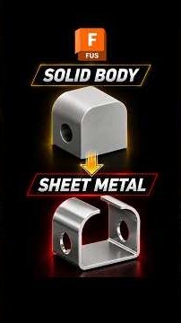 Convert Solid Body to Sheet Metal | Autodesk Fusion
