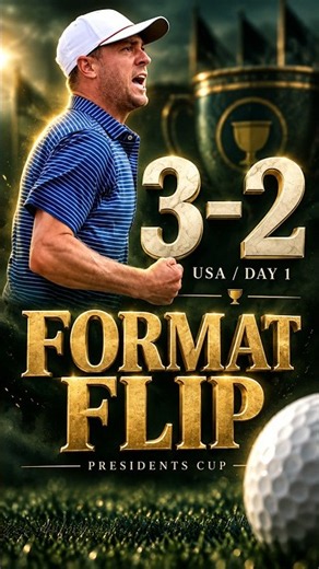 USA 3–2: The Presidents Cup Format Switch Explained #Shorts