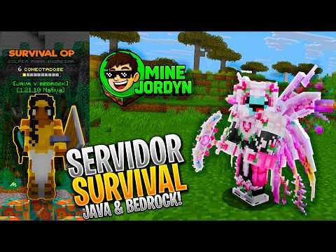 ✨ The best OP Survival Server for #Minecraft 1.21 | Java and Bedrock Servers!