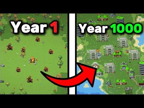 I Simulated Human EVOLUTION For 1000 YEARS In WorldBox!