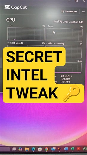 Stop Wasting Your Intel GPU! 🛑 Unlock 100% Power NOW (No Lag)