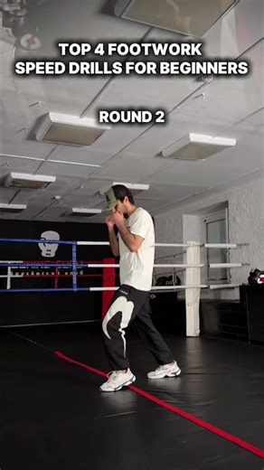 Top 4 footwork speed drills for beginners✔️ #boxing #boxer #boxingcoach #boxingtraining #footwork