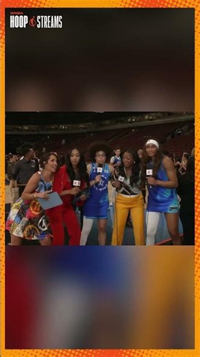 Team Spoon's celebration hits different 🔥 #WNBA #AllStar