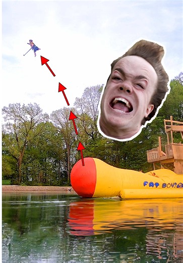 The world record blob launch for a little person 😱💦 @John Ferguson @RomanAtwood