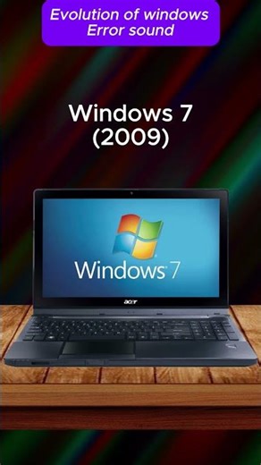 Evolution of Windows Error Sounds - PC Edition (1985-2020) #shorts #youtubeshorts #windowsstartup