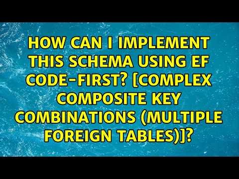 How can I implement this schema using EF code-first? [Complex Composite Key combinations...