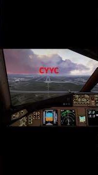 Air Canada 777 Sunset Arrival into CYYC ✈️ | PMDG 777 MSFS 2024