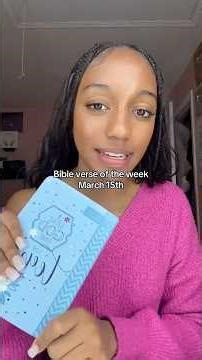 Bible verse of the week, March 15￼