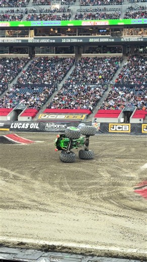 🤯 Tyler Menninga wins 2-wheel skills! #MonsterJam #MonsterTrucks #Seattle
