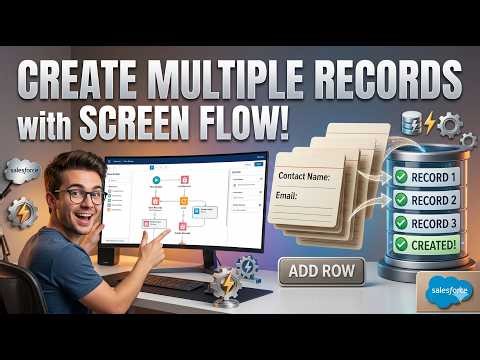 Create Multiple Records Using Salesforce Flow 🔥 | Step-by-Step Tutorial (No Code)