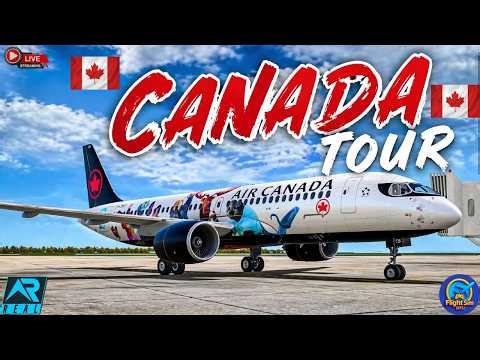 🔴 Live RFS- Real Flight Simulator |CANADA TOUR: Part 2 🇨🇦|Air Canada A220-300 |CYWG to CYQB|RFS Live