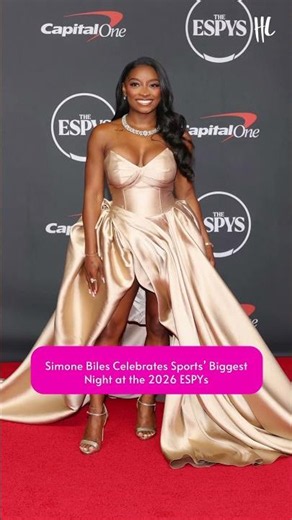 Simone Biles was at the 2026 ESPY Awards in New York City.(📸: Getty Images)