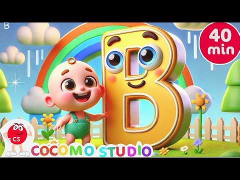 Letter B Song for Kids 🅱️ | 40 Minutes Learn ABC Phonics, Alphabet & Preschool Learning