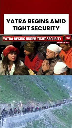 Annual Amarnath Yatra Begins Amid Tight Security | Jammu And Kashmir | J&K News