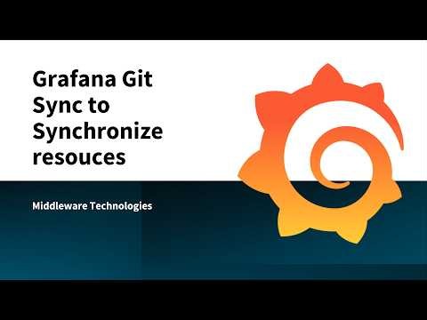 Grafana Git Sync to Synchronize resouces