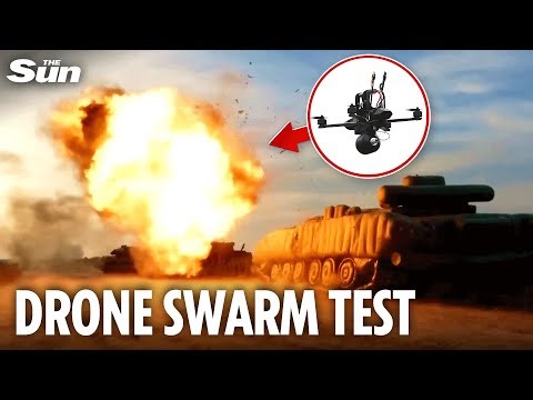 US unveils terrifying drone swarm that uses AI brains to annihilate targets