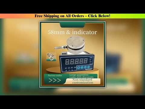 58mm Load Cell & Indicator Display Flat Type Load Cell Weighing Sensor 100g 200kg 300kg 500kg