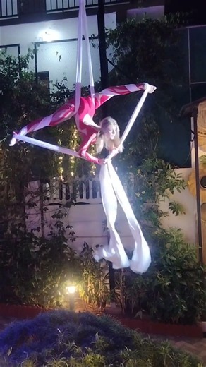 Aerial Silk Dance Performance | Amazing Air Acrobatics Show ✨ | Goa Diaries