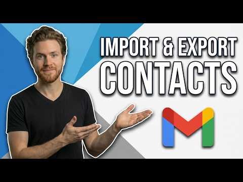 How To Import And Export Contacts In Gmail (Easy Guide)