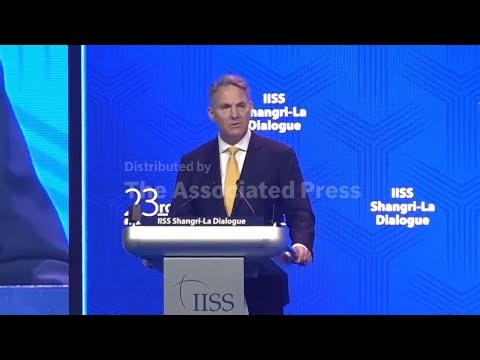 Australia's Defense Minister defends rules-based order at Singapore security forum