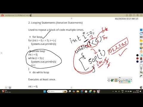 Looping Statements (Iteration)