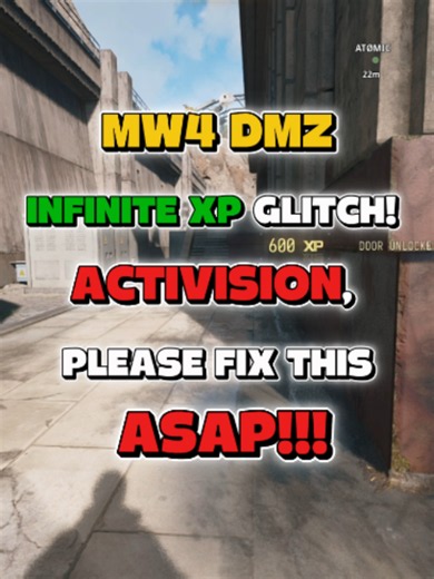 MW4 DMZ INFINITE XP GLITCH! ACTIVISION, PLEASE FIX THIS ASAP! #mw4 #dmz #glitch #fyp @callofduty