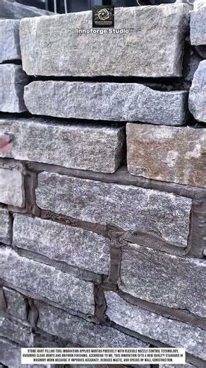Stone Joint Filling Tool Innovation Using Precision Applicator For Clean Masonry #innovation