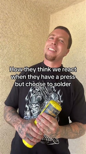 Solder vs press #construction #plumbing
