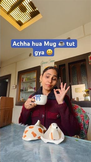 Let’s DIY with broken cup / Ghamu Saran / How to reuse broken mugs? #shorts #reuseidea