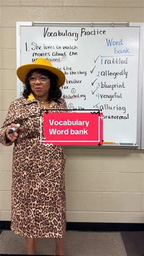 Vocabulary Word Bank Practice: Use Context Clues to Learn English