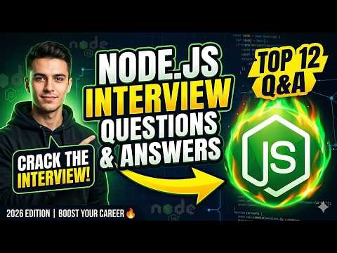 Top 12 Node.js Interview Questions & Answers || Node.Js Interview Question 2026 #nodejs
