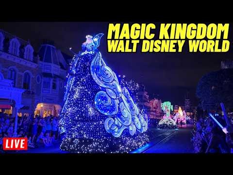 🔴Live Magic Kingdom Monday Parades and Fireworks at Walt Disney World 4/27/2026