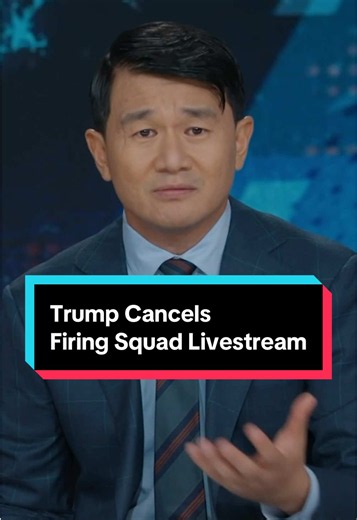 Trump Cancels Firing Squad Livestream - Ronny Chieng Daily Show