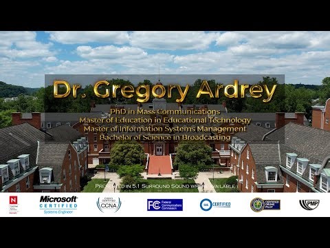 Dr. Gregory Ardrey, PhD Portfolio Video (Final Version)