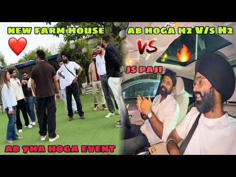 ab hoga JS paji ke sath Ninja H2 V/s H2 😍 New Farm house le liya Event ke liye ❤️ 