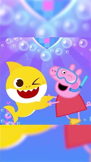 Watch the NEW Baby Shark X Peppa Pig Dance Remix! 🐷 Peppa Pig Music Official #shorts