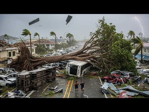 Chaos in Saipan Today! Monster Super Typhoon Sinlaku Swep Away Many Homes, Cars in Tinian