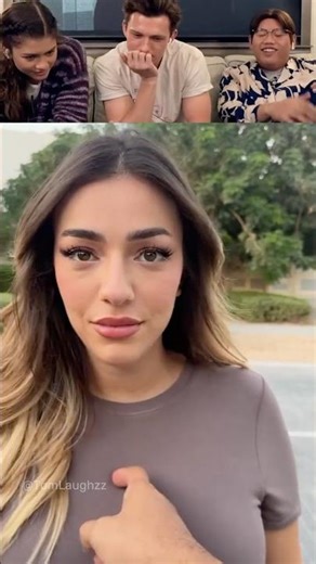 Tom Holland Laughs to Viral Videos Part 54 (new!) #tomholland #funny #trynottolaugh #reaction