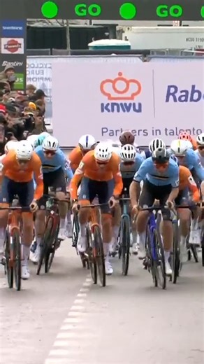 TNT Sports Cycling on Instagram: "Del Grosso and Van der Poel lead it out! 👏 A rapid start to the UCI World Championships cyclo-cross men’s elite race! 🔥"
