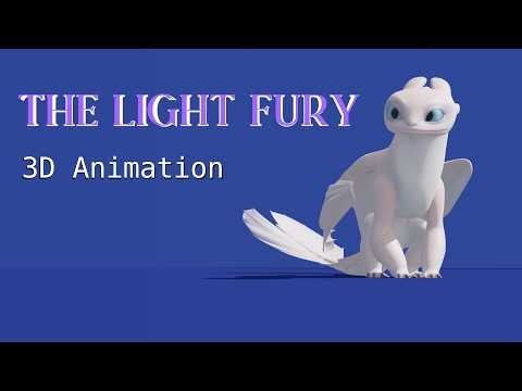 The Light Fury - 3D Landing Animation