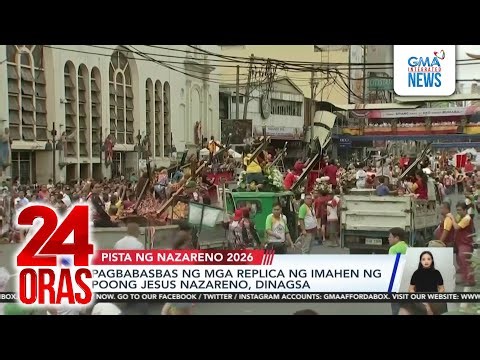 Pagbabasbas ng mga replica ng Imahen ng Poong Jesus Nazareno, dinagsa | 24 Oras Weekend