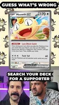 What's Wrong With Meowth EX? #pokemon #pokemoncards #pokemontcg #pokemoncommunity #tcg
