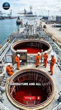 How Giant LPG Ships Unload Gas Safely! 😳⚓ #shorts #usa