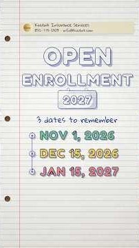 Obamacare Open Enrollment 2027: 3 Dates to Remember