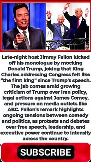 Jimmy Fallon Launches Venomous Barb At Trump In His Very First Monologue Joke