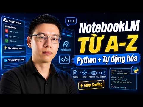 NotebookLM từ Cơ Bản đến Nâng Cao | Tự Động Hóa Content bằng Python & Vibe Coding