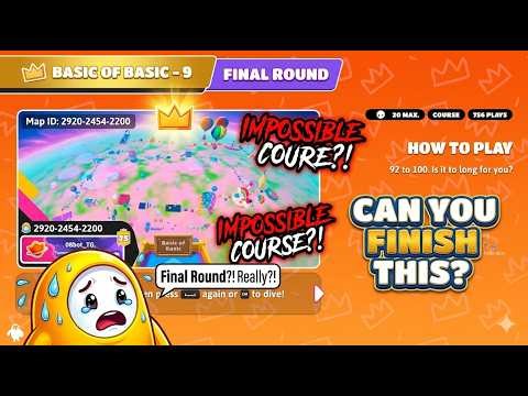 Nobody Finished This Brutal Basic of Basic Map Except Me!! #fallguys